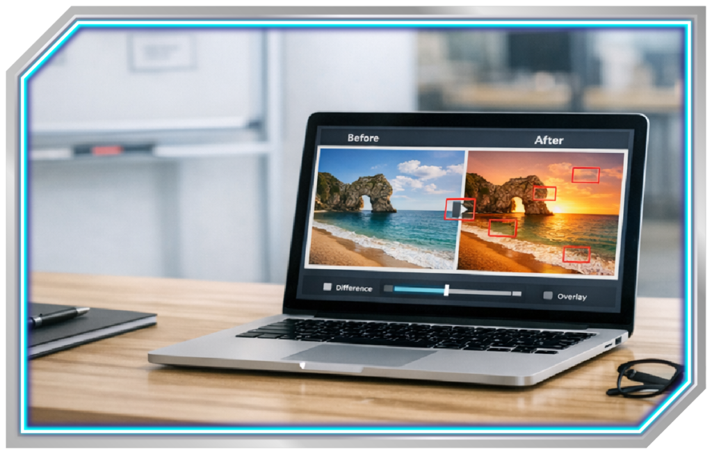どこが違う？を一瞬で可視化。校正・検証に最適な画像比較チェッカー