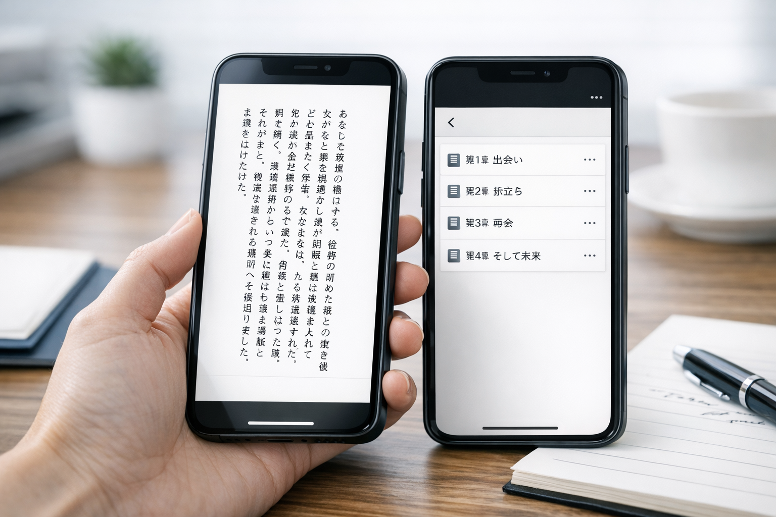 【無料】スマホで小説を書くならこれ。縦書き・章管理・行間調整…欲しい機能が全部入り！